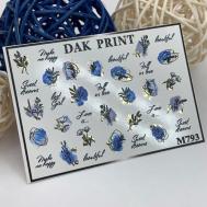 Слайдер-дизайн для ногтей M793 Dak Print