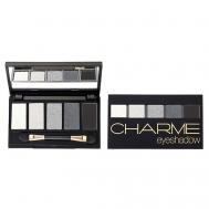 Тени для век пятицветные Iridescent 01 Дымчатая серия CHARME