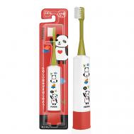 Детская электрическая звуковая зубная щётка DBK-5GWR Panda 3-10 лет Hapica