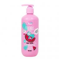 Шампунь детский для девочек и гель для душа 2в1 BABY SLOTH 400 7Days