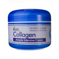Крем для лица с Коллагеном Ампульный Омолаживающий  Ample Intensive Cream Collagen 100 EKEL