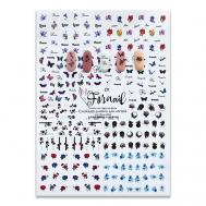 Водные наклейки для ногтей "Разнообразные" FORNAIL