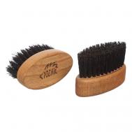 Компактная щётка для бороды , натуральная щетина YOZHIK