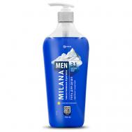 Milana MEN гель для душа Таинственная Арктика с маслом эвкалипта 750 Grass