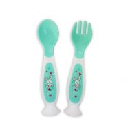 Набор ложечка и вилочка с присоской Uviton