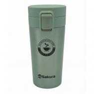 Термокружка с кнопкой 380 мл SAKURA