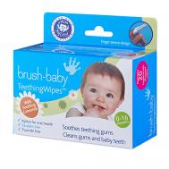 DentalWipes Детские зубные салфетки-напалечники Brush-Baby