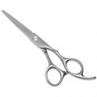 Ножницы парикмахерские с упором, загнутые кольца Queen fair