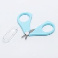 Ножницы детские безопасные, маникюрные, с чехлом, от 0 месяцев Крошка Я