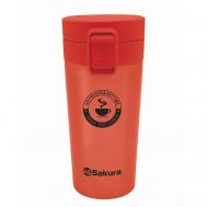 Термокружка с кнопкой 380 мл SAKURA
