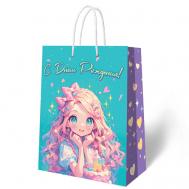 Пакет подарочный большой Девочка-конфетка, 238*330*100 мм Nd Play