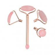 Массажер-ролик в подарочной упаковке Розовый кварц 4 насадки CHIOS®