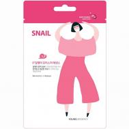 Тканевая маска для лица MSDS_Snail (экстракт улитки) Young Mediface