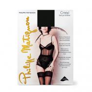 Чулки женские 30 ден Cristal bas-jaretiere Nero PHILIPPE MATIGNON