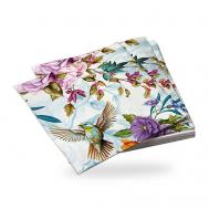 Салфетки бумажные трехслойные Птицы и цветы 33*33 см Nd Play