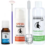 Набор "5в1 SPF": пилинг Джесснера 28% с постпилинговым SPF кремом TREND COSMETICS
