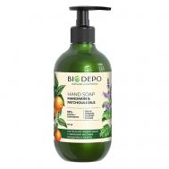 Жидкое мыло натуральное с эфирными маслами мандарина и пачули Liquid Hand Soap With Mandarin And Patchuli Essential Oils 475 Biodepo