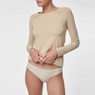 Трусы бесшовные, женские, цвет бежевый ABOUT LINGERIE