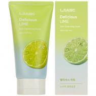 Пенка для умывания Очищающая с экстрактом лайма Delicious Lime Soft Cleansing Foam 150 LSANIC
