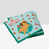 Салфетки бумажные трехслойные "Капибара на чиле" 33*33 см Nd Play