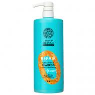 Шампунь Кератиновое восстановление поврежденных волос Oblepikha Siberica 1000 Natura Siberica