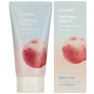 Пенка для умывания Очищающая с экстрактом персика Delicious Peach Soft Cleansing Foam 150 LSANIC