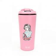 Стакан-тамблер для напитков с классической крышкой "THE WITTY SERIES" 350 мл Bool-bool