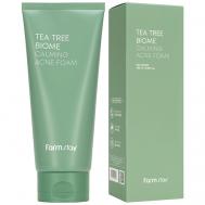 Пенка для умывания Успокаивающая для проблемной кожи Tea Tree Biome Calming Acne Foam 180 FARMSTAY