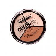 Контуринг-палетка 3в1  Бронзер + Хайлайтер +Румяна для макияжа SPARCLI