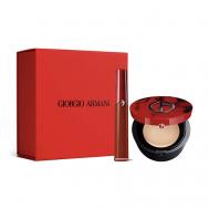 Подарочный набор Makeup Set Жидкая помада+lacquered cushion Giorgio Armani