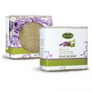 Мыло  OLIVE OIL натуральное оливковое ЦВЕТЫ ЛАВАНДЫ 200 KALLISTON