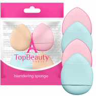 Набор пальчиковых мини спонжей для макияжа TopBeauty