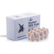 Массажное мыло для пилинга с молоком ослицы против целлюлита 100 HerbOlive