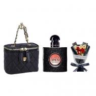 Парфюмерный набор Black Opium +Букет+Сумка 50 Yves Saint Laurent