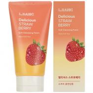 Пенка для умывания Очищающая с экстрактом клубники Delicious Strawberry Soft Cleansing Foam 150 LSANIC