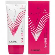 Крем-лифтинг для шеи и коррекции овала лица V-Line 5 Peptides 60 LSANIC