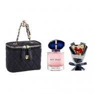 Подарочный набор My Way+Cумочка+Букет 50 Giorgio Armani