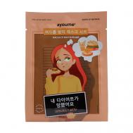 АЮМ QOM Маска на тканевой основе для лица от воспалений Anti-acne Mask Sheet 23 AYOUME