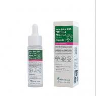 Ампульная сыворотка для лица с AHA,BHA,PHA и центеллой азиатской 30 QUEEN CHARM