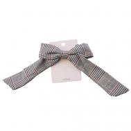 Резинка для волос с бантом Gray Checker TWINKLE