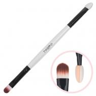 Кисть макияжная двухсторонняя для теней с аппликатором EVABOND