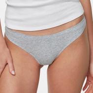 Набор бесшовных трусов стрингов, мультицвет серый и черный ABOUT LINGERIE