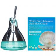 Крем для лица интенсивный питательный с экстрактом жемчуга White Pearl Intensive Nutrition Cream 50 FARMSTAY