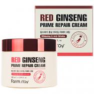 Крем для лица Восстанавливающий с экстрактом красного женьшеня Red Ginseng Prime Repair Cream 100 FARMSTAY