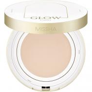 Тональный кушон Glow Cushion Light с коллагеном Missha