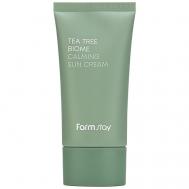 Крем для лица солнцезащитный с экстрактом чайного дерева Tea Tree Biome Calming Sun Cream SPF50+/PA++++ 50 FARMSTAY