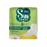 Silk Sense Женские ультратонкие прокладки с крылышками Ultra Нормал, мягкая поверхность,Ромашка OLA