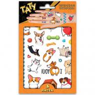 Наклейки - татуировки "Корги и другие собачки", 3 листа Nd Play