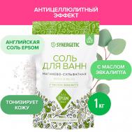 Соль для ванн магниево-сульфатная с маслом эвкалипта 1000 Synergetic