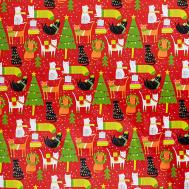 Упаковочная бумага Christmas Cat TWINKLE